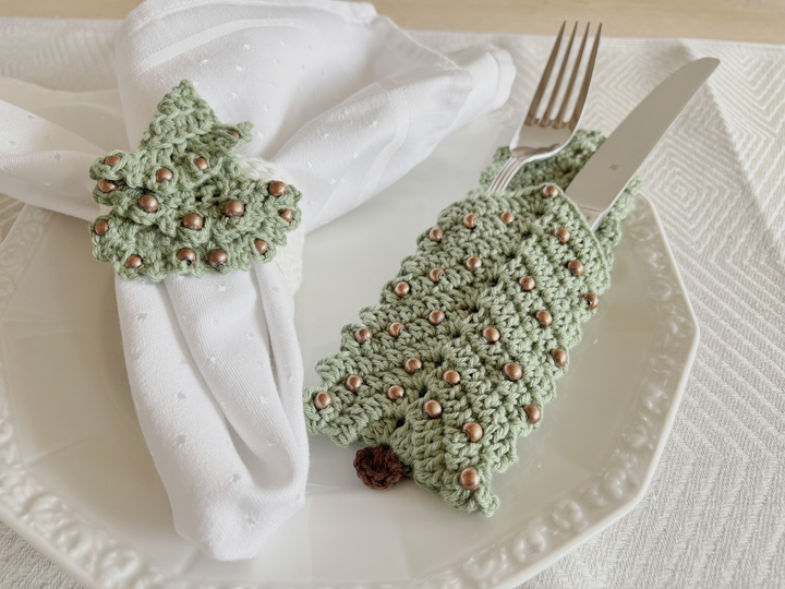 Set Weihnachtsbäume, Granny Square Tannenbaum, Weihnachtsbaum Tischdeko