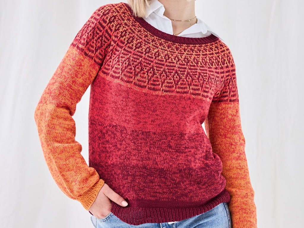 PULLI DORIS …MIT RUNDPASSE GESTRICKT
