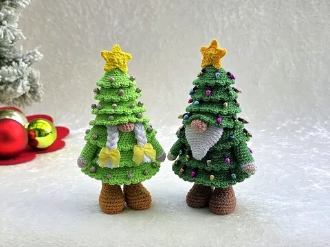 Max & Mila - ein festliches Wichtel-Duo / Häkelanleitung