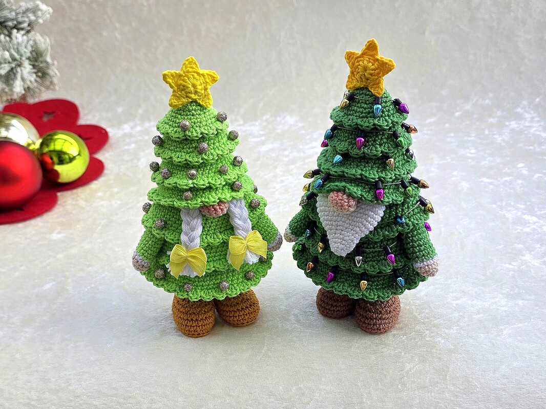 Max &amp; Mila - ein festliches Wichtel-Duo / Häkelanleitung