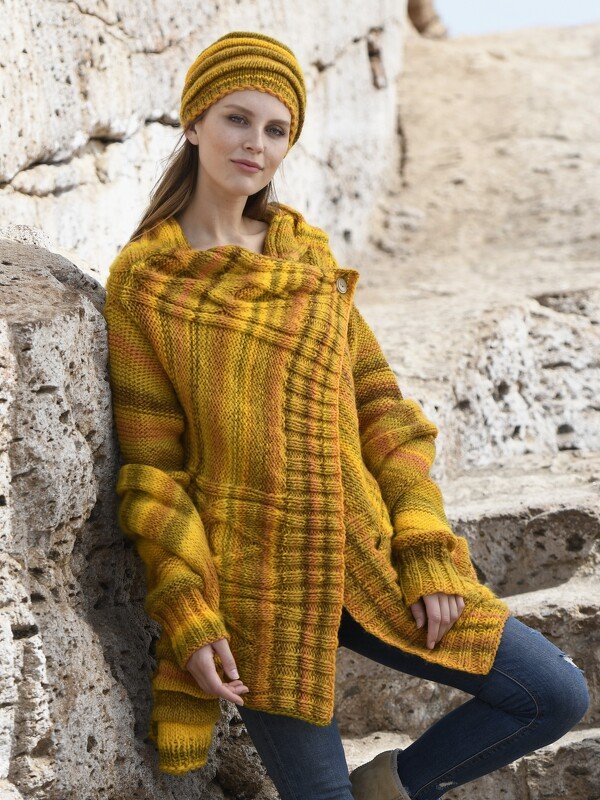 Strickanleitung Quergestrickte Wickeljacke (9601287_31) - Bild 2