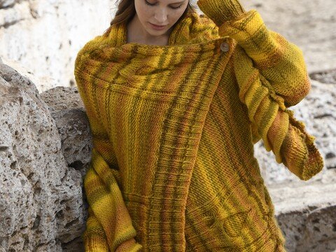 Strickanleitung Quergestrickte Wickeljacke (9601287_31)