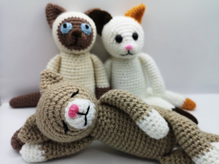 Cat-Trio crochet pattern by NiggyArts