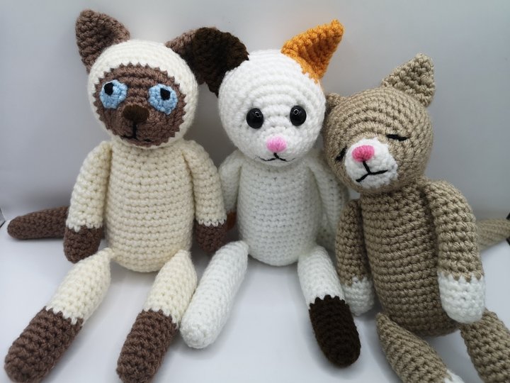 Cat-Trio crochet pattern by NiggyArts