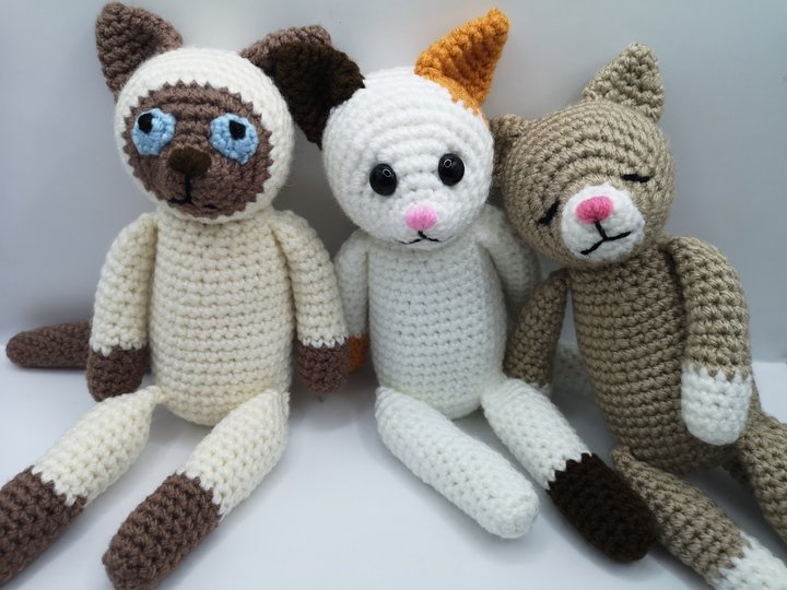 Cat-Trio crochet pattern by NiggyArts
