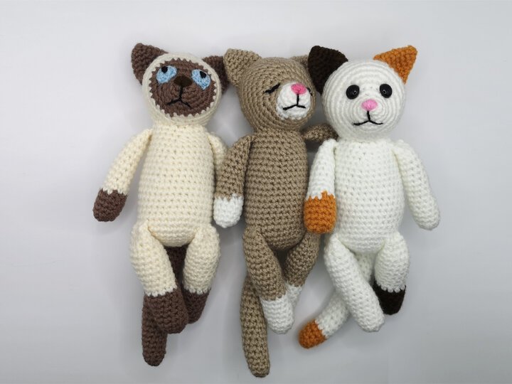Cat-Trio crochet pattern by NiggyArts