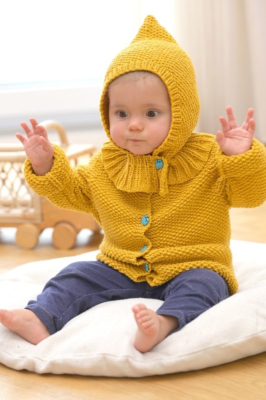 Babyjacke, Babymütze und Halstuch - Bild 2
