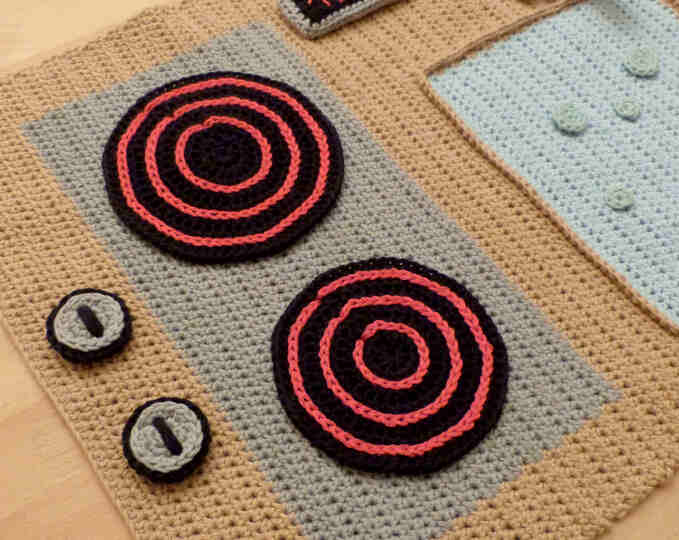 Crochet pattern toy kitchen
