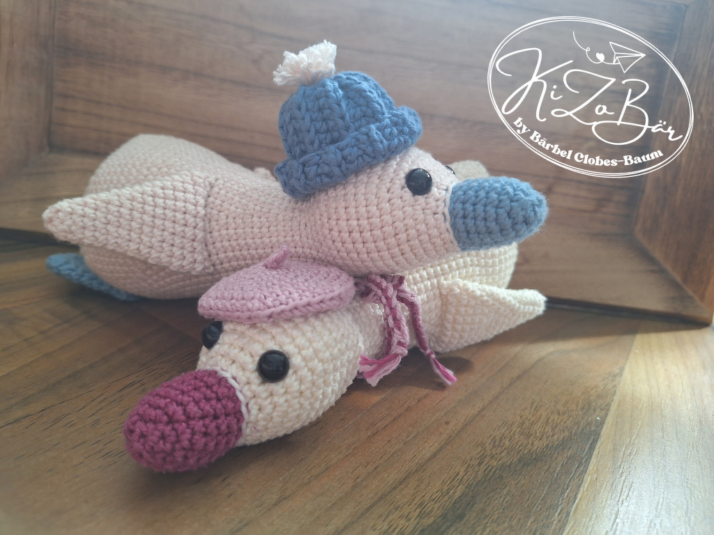 Agate &amp; Alfred - Häkelanleitung für eine vielfältige Ente/Gans