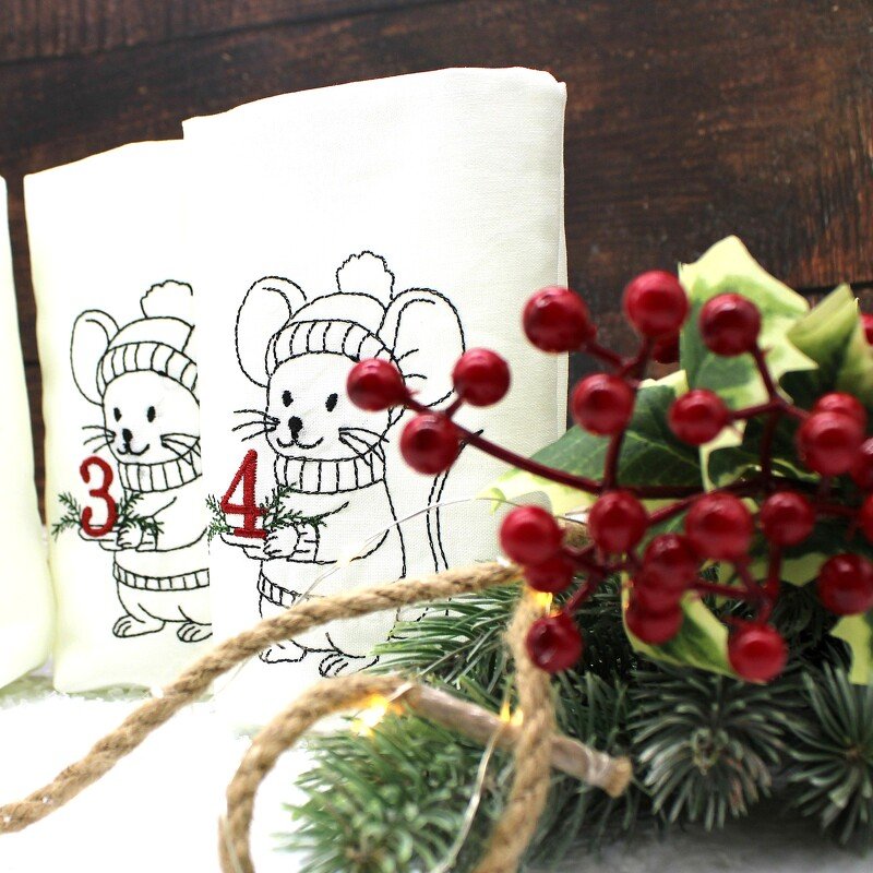 TH Lichterbeutel Advent Maus Wintermaus