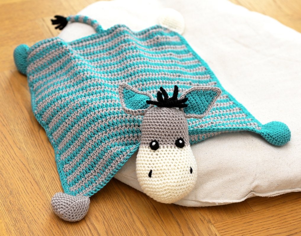 Häkelanleitung Schnuffeltuch „Esel“