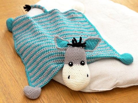Häkelanleitung Schnuffeltuch „Esel“
