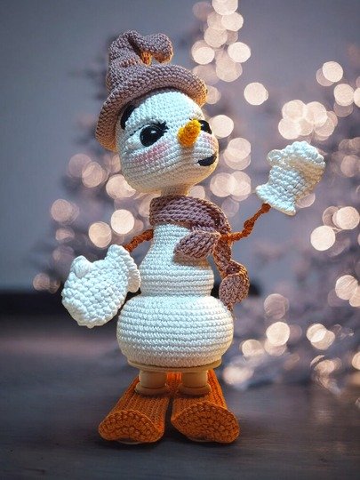 Ein Schneemann der Liebe bringt