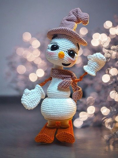 Ein Schneemann der Liebe bringt