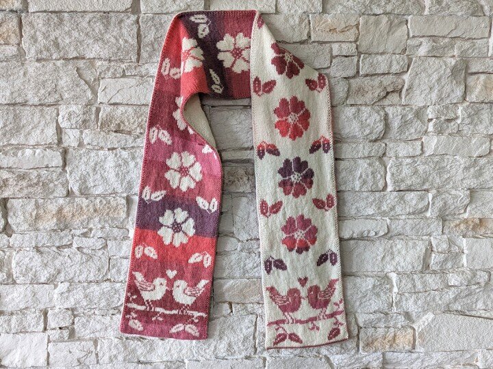 Kuschelschal "Love Birds" - Doubleface Strickanleitung