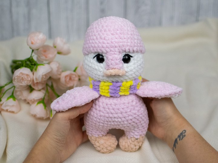 Penguin Crochet Pattern – Amigurumi Plush Penguin with Scarf PDF Tutorial