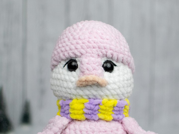 Penguin Crochet Pattern – Amigurumi Plush Penguin with Scarf PDF Tutorial