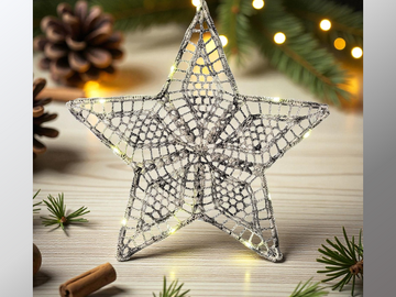 Crochet Pattern LED star "Io"