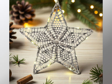 Crochet Pattern LED star "Io"