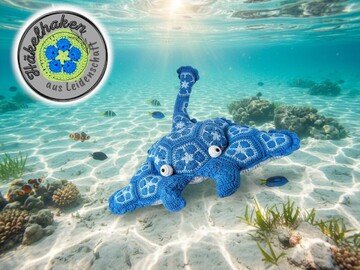 African Flowers Manta Ray – Crochet Pattern (2 PDF Files)