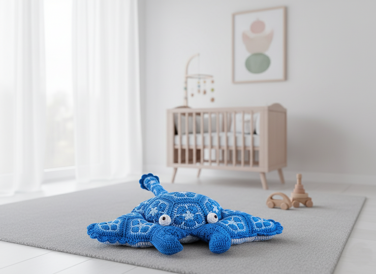  African Flowers Manta Ray – Crochet Pattern (2 PDF Files)