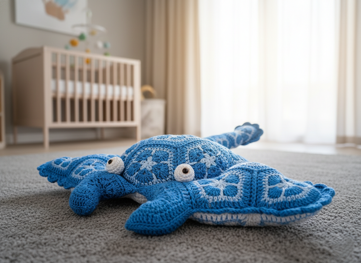  African Flowers Manta Ray – Crochet Pattern (2 PDF Files)