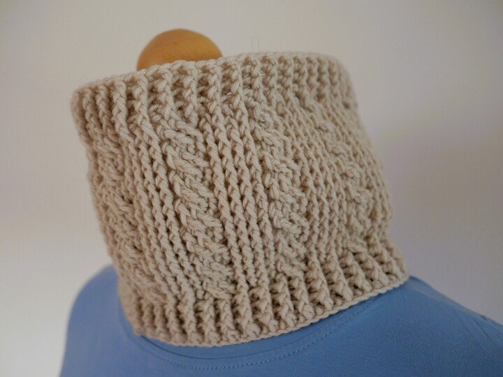 Häkelanleitung Kragenschal Tanja