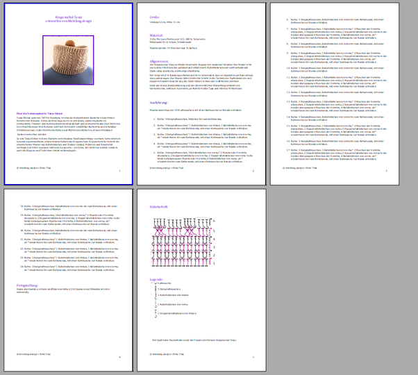 Häkelanleitung Kragenschal Tanja