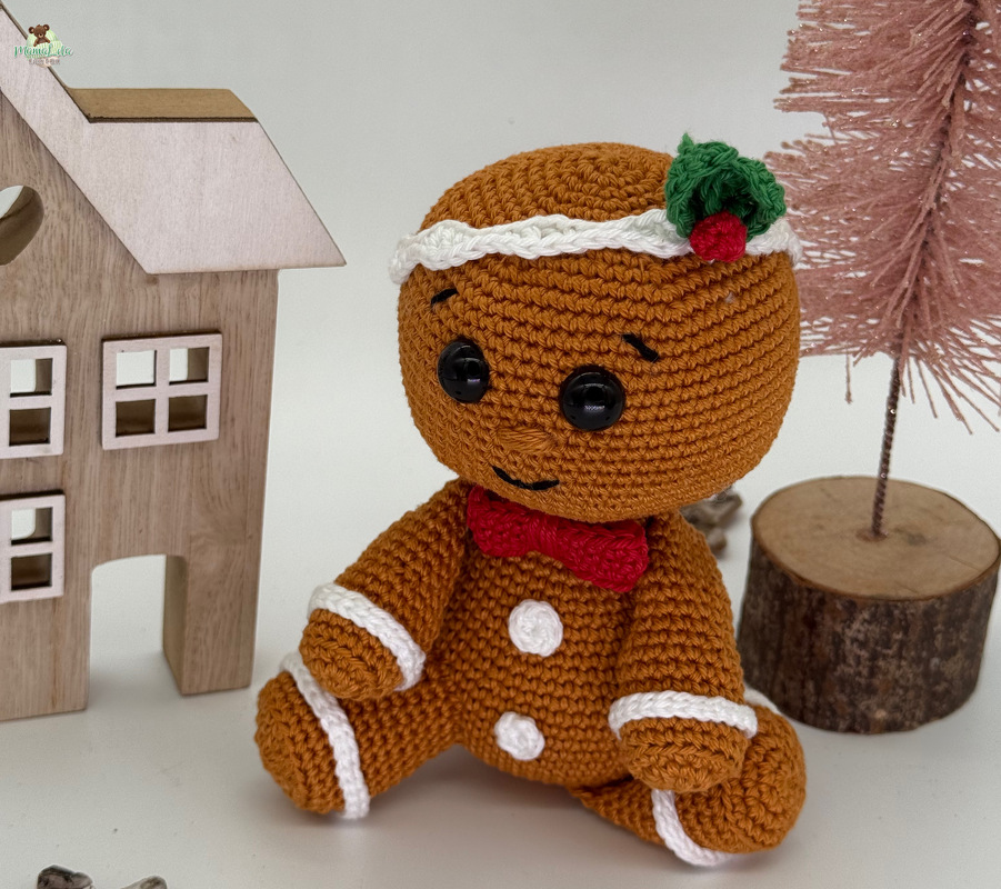 Kuschel Lebkuchenmann, mini - Häkelanleitung