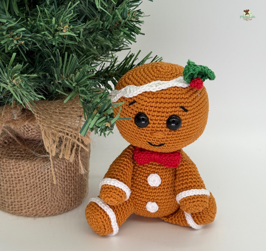 Kuschel Lebkuchenmann, mini - Häkelanleitung - Bild 8