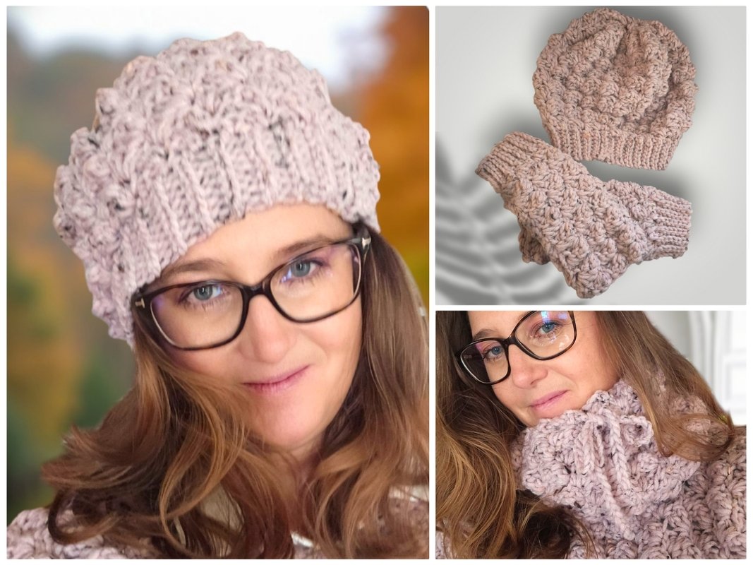 Bubbles Flexi-3er-Set – Häkelanleitung für Beanie, Cowl &amp; Stulpen