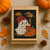 Cute Ghost on Pumpkin Cross Stitch Pattern – Halloween Cozy Latte Embroider