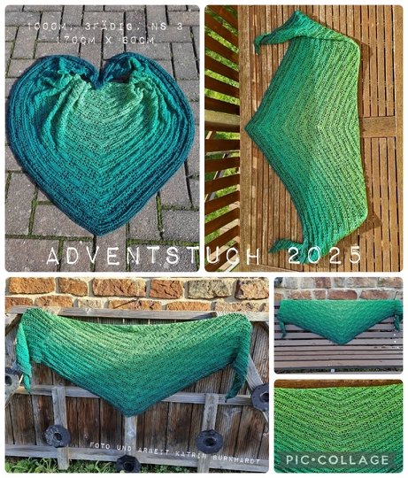 Adventstuch 2025 – Häkelanleitung für dein entspanntes Adventsprojekt