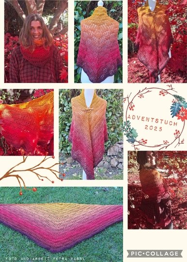 Adventstuch 2025 – Häkelanleitung für dein entspanntes Adventsprojekt