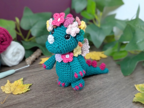 Crochet Dragon - Amigurumi Crochet Pattern (in ENG, DE)