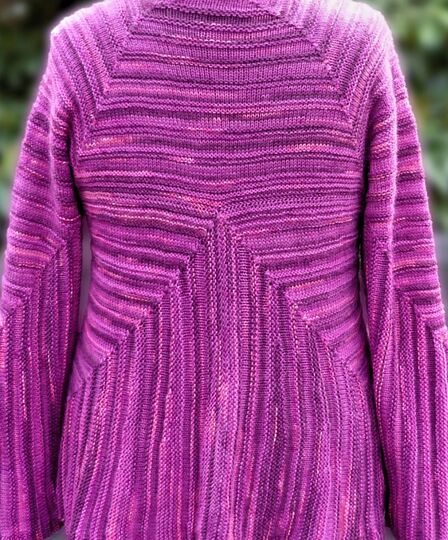 Sustrum, modular patchwork knitting, jacket and tunic, sizes S to 4 XL