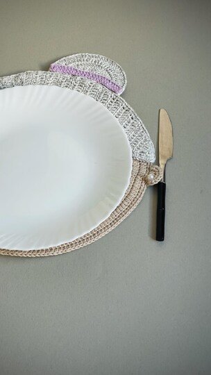 Crochet Pattern Christmas Grandma Placemat for Christmas Table Decor