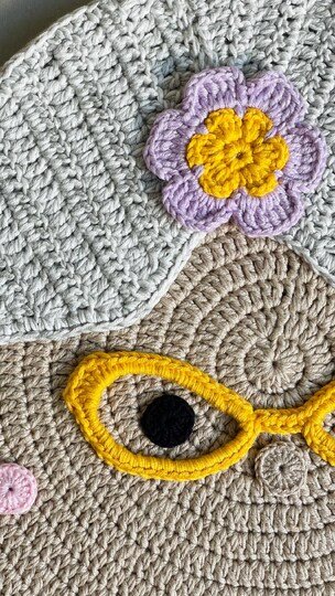 Crochet Pattern Christmas Grandma Placemat for Christmas Table Decor