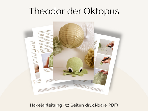 Häkelanleitung Amigurumi Oktopus Theodor Kraken häkeln DIY the cozy hookPDF