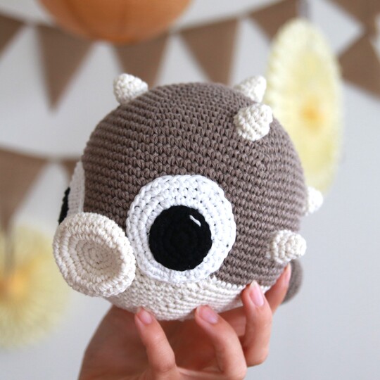 Häkelanleitung Amigurumi Ferdinand der Kugelfisch deutsch DIY the cozy hook