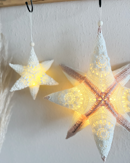 Häkelanleitung 3D Granny Stern im Boho-Look