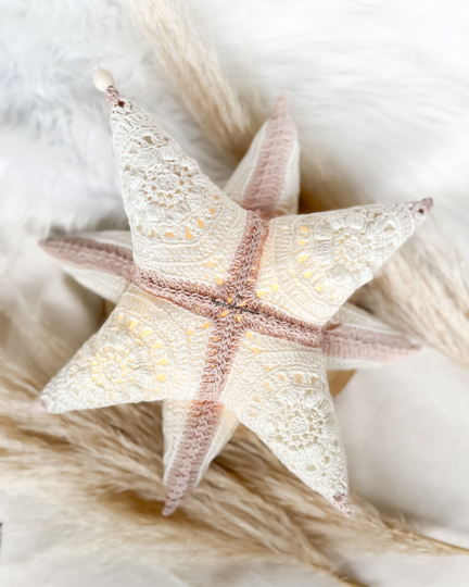 Häkelanleitung 3D Granny Stern im Boho-Look