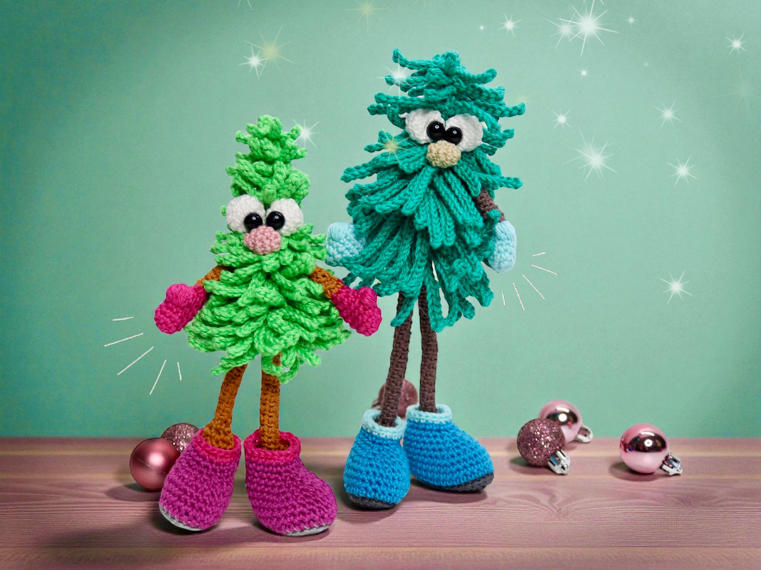 Weihnachtsbäume ,,TO GO'' - Häkelanleitung