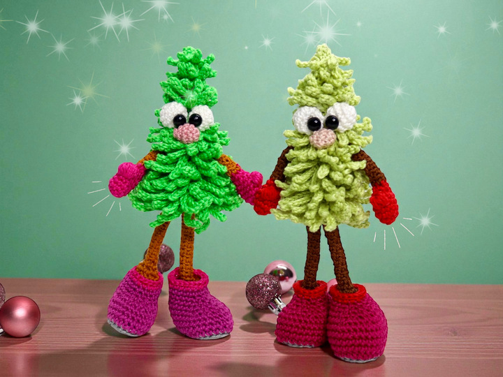 Weihnachtsbäume ,,TO GO'' - Häkelanleitung