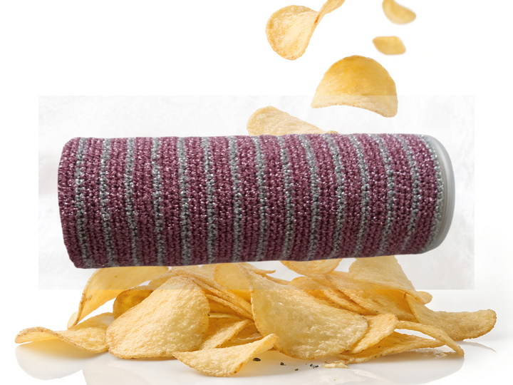 Crochet pattern for chip can cover Kirameku