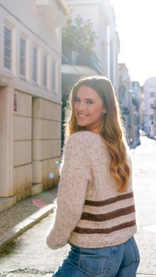 Knit a Raglan Sweater with Stripes – with Video Tutorial