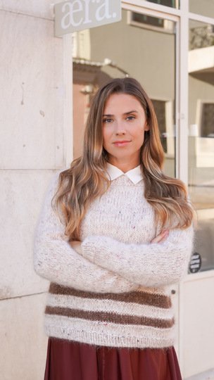 Raglan Pullover mit Streifen stricken - mit Videoanleitung