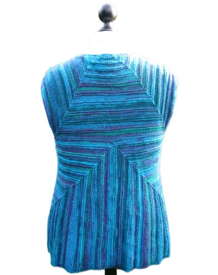 Sustrum Vest, modular patchwork knitting, sizes S/M - 3XL/4XL