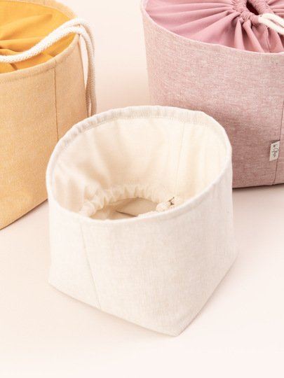 Drawstring Storage Basket Sewing Pattern – 3 Sizes