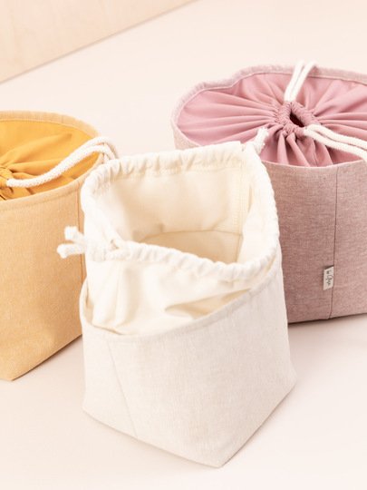 Drawstring Storage Basket Sewing Pattern – 3 Sizes